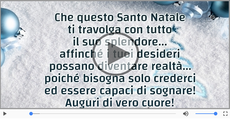 Santo Natale: Auguri di vero cuore!