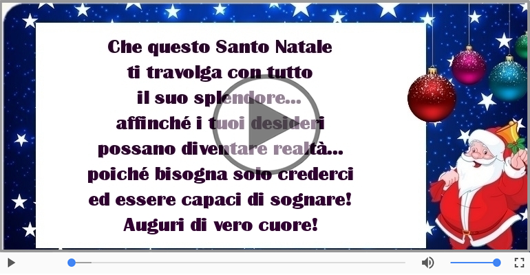 Santo Natale: Auguri di vero cuore!