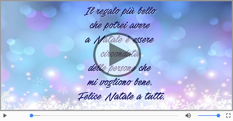 Felice Natale a tutti.