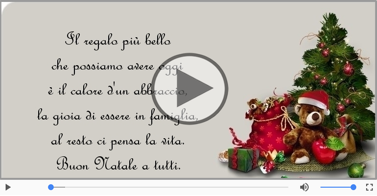 Buon Natale a tutti.