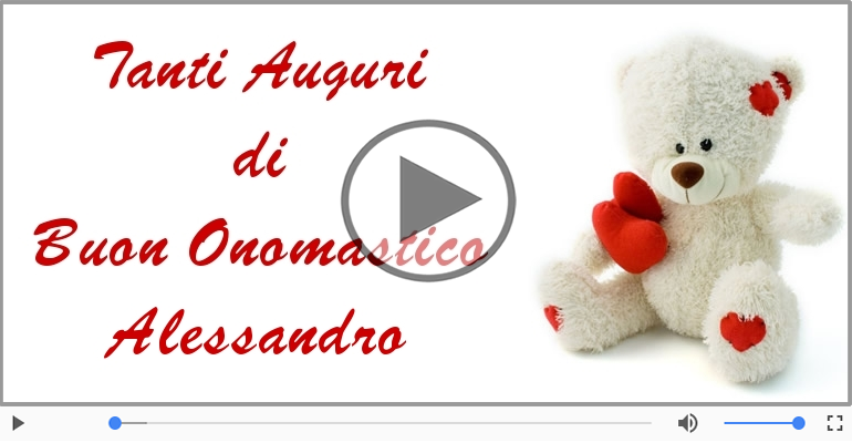 Tanti auguri di Buon Onomastico Alessandro!