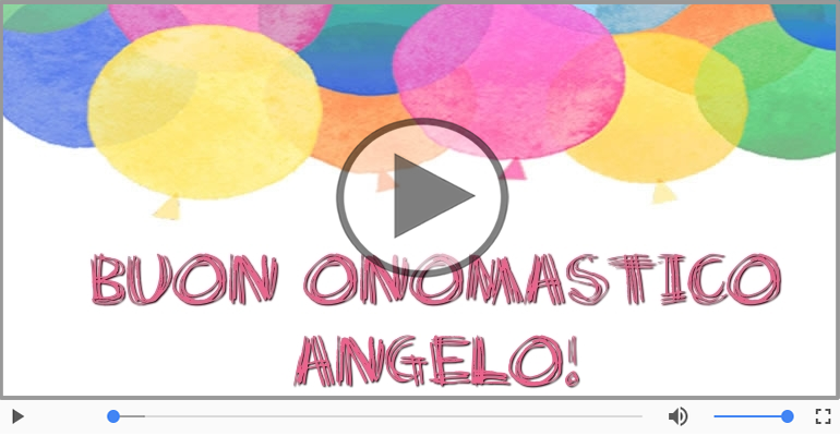 Buon Onomastico Angelo!
