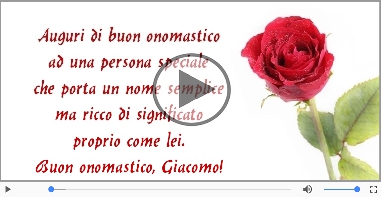 Buon onomastico, Giacomo!