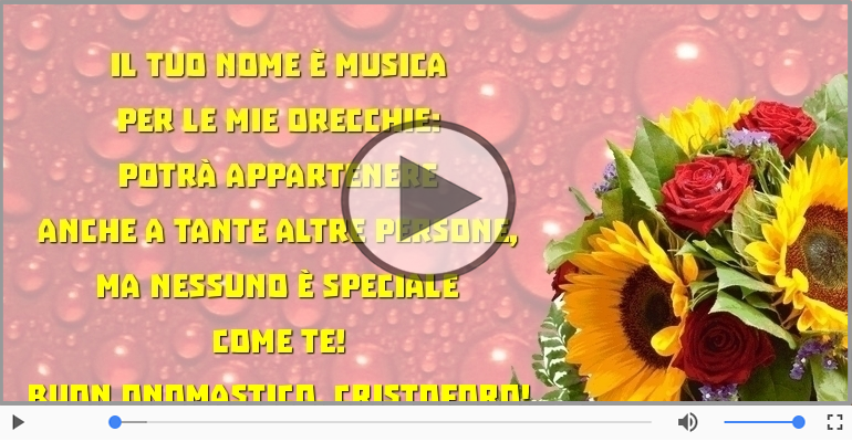 Buon onomastico, Cristoforo!