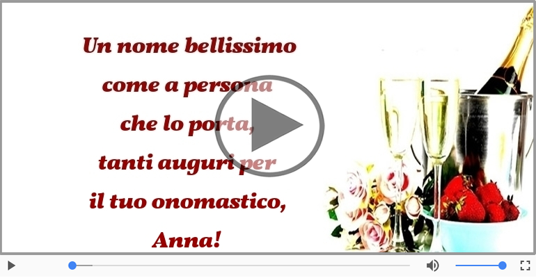 Buon onomastico, Anna!