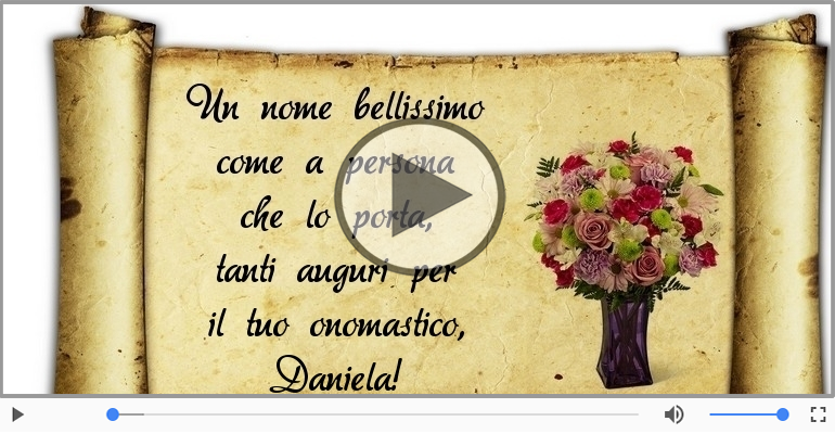 Buon onomastico, Daniela!