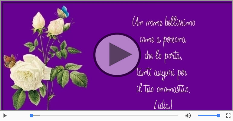 Buon onomastico, Lidia!