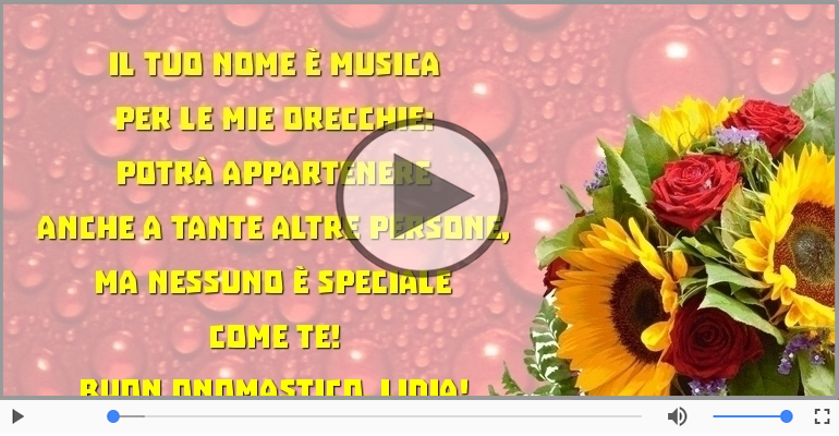 Buon onomastico, Lidia!