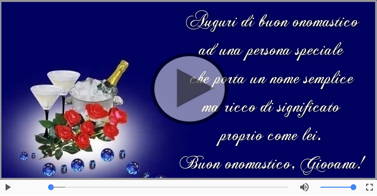 Buon onomastico, Giovana!