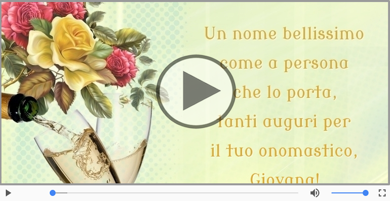 Buon onomastico, Giovana!