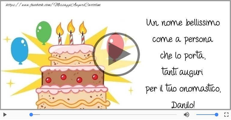 Buon onomastico, Danilo!