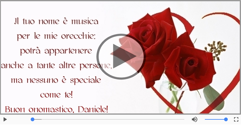 Buon onomastico, Daniele!