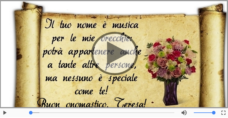 Buon onomastico, Teresa!