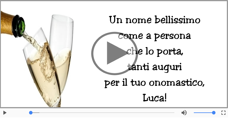 Buon onomastico, Luca!