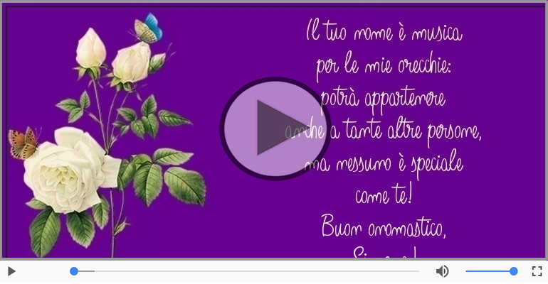 Buon onomastico, Simona!