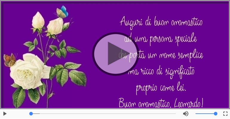 Buon onomastico, Leonardo!