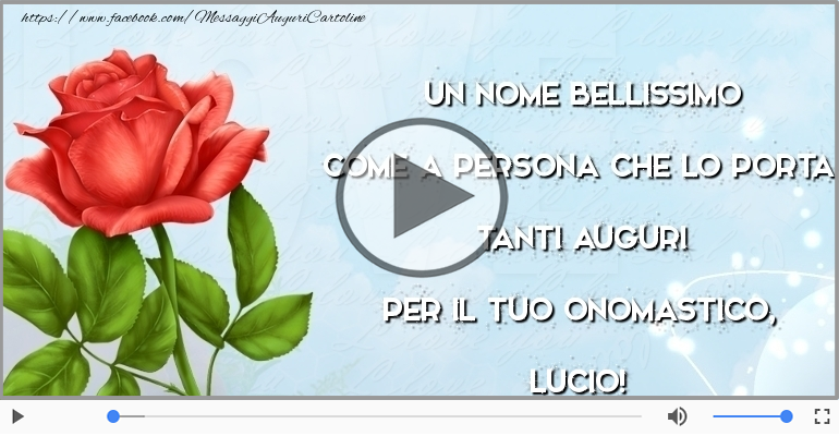 Buon onomastico, Lucio!