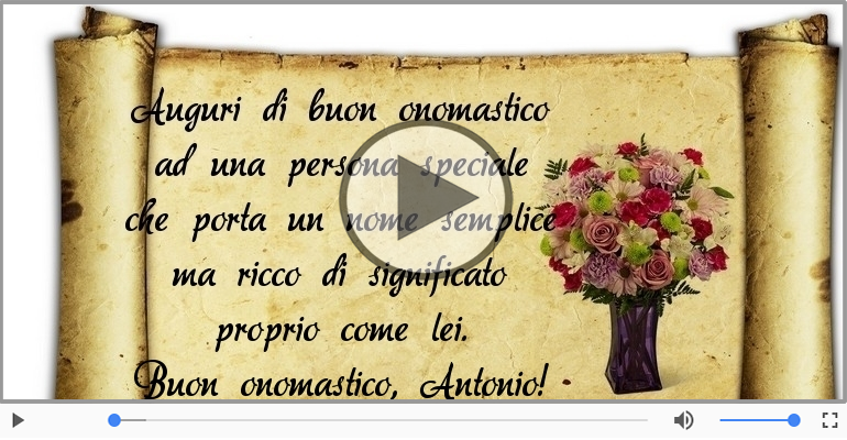 Buon onomastico, Antonio!