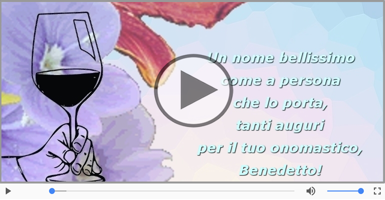 Buon onomastico, Benedetto!