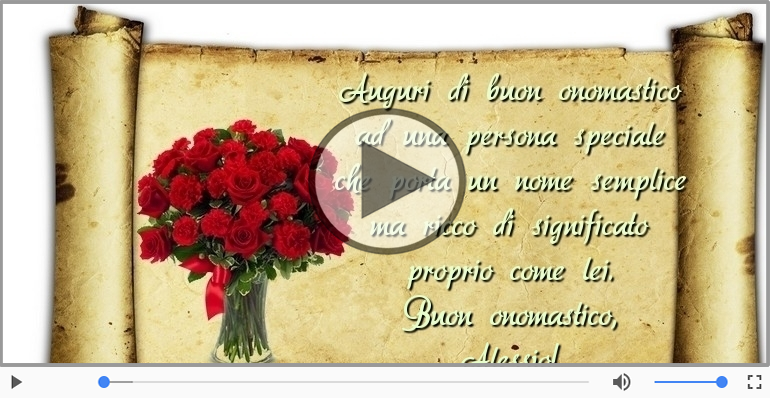 Buon onomastico, Alessio!