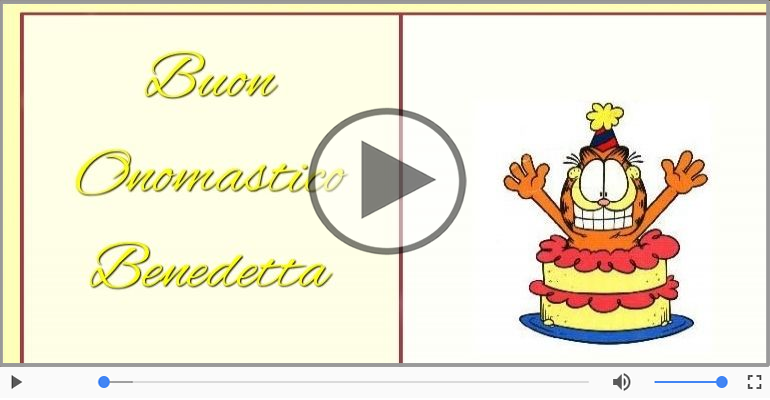 Tantissimi Auguri di Buon Onomastico Benedetta!