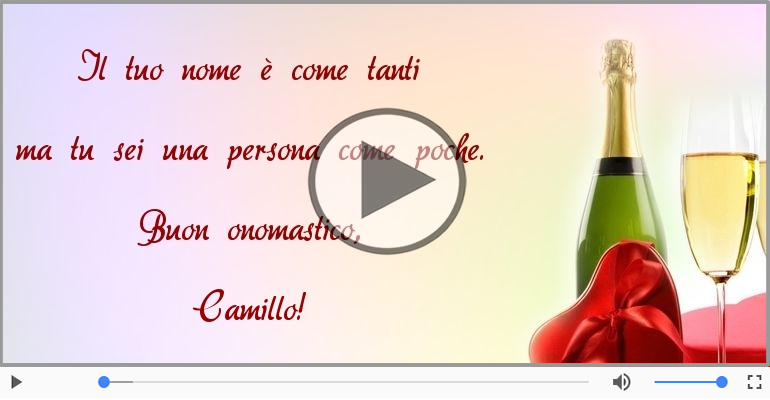 Auguri Camillo! Buon Onomastico!