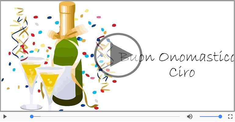 Tantissimi Auguri di Buon Onomastico Ciro!