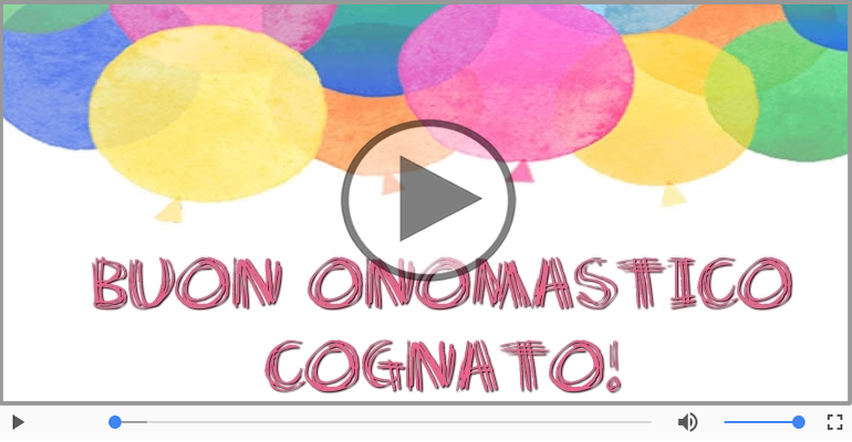 Buon Onomastico Cognato!