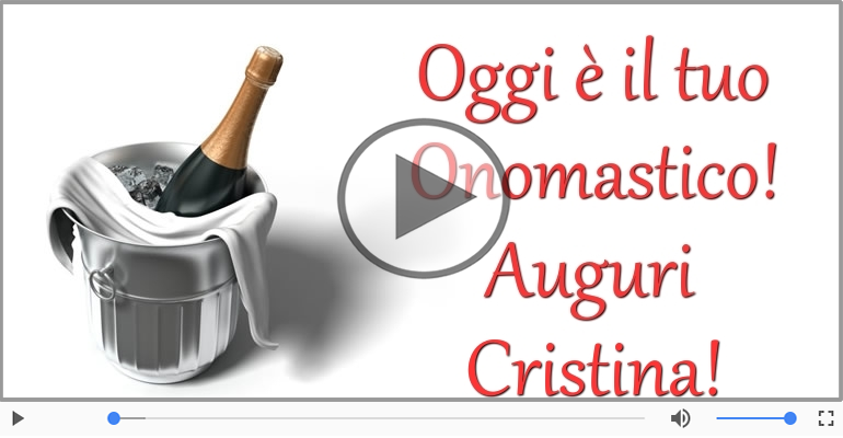 Buon Onomastico Cristina!