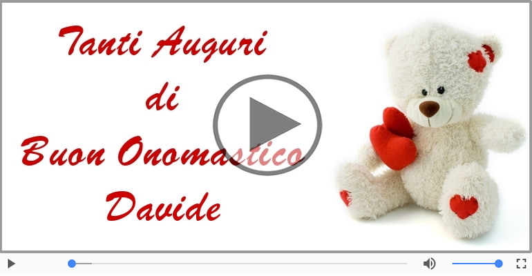 Tantissimi Auguri di Buon Onomastico Davide!