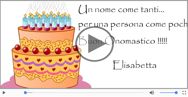 Tanti auguri di Buon Onomastico Elisabetta!