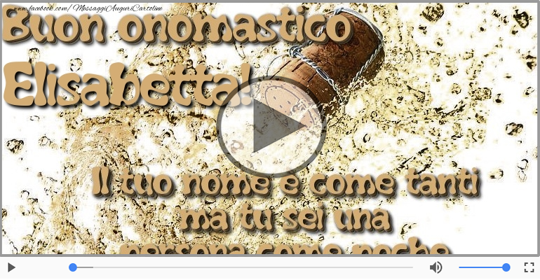 Auguri Elisabetta! Buon Onomastico!
