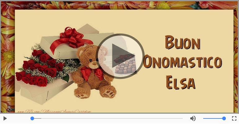 Tanti auguri di Buon Onomastico Elsa!