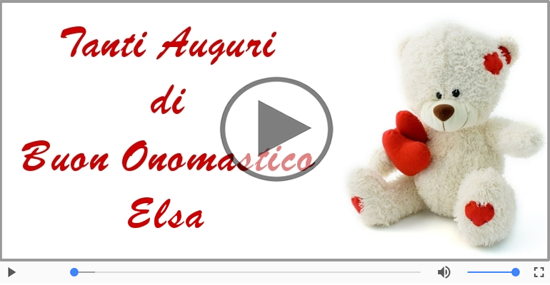 Buon Onomastico Elsa!