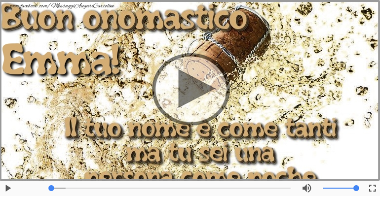 Tanti auguri di Buon Onomastico Emma!