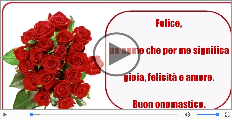 Auguri Felice! Buon Onomastico!
