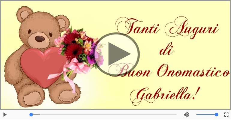 Buon onomastico, Gabriella!