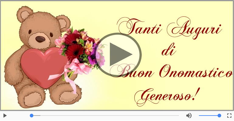 Tantissimi Auguri di Buon Onomastico Generoso!