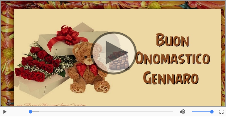 Tanti auguri di Buon Onomastico Gennaro!