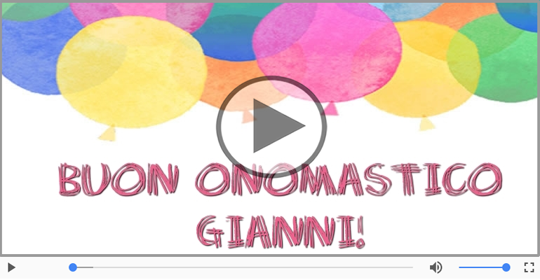 Tanti auguri di Buon Onomastico Gianni!
