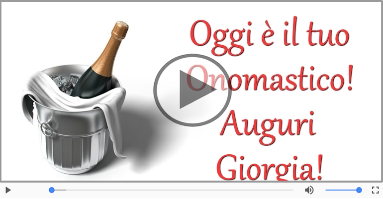 Buon onomastico, Giorgia!