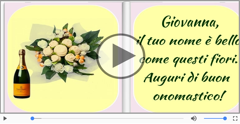 Tanti auguri di Buon Onomastico Giovanna!