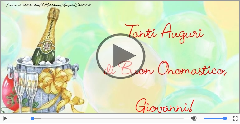 Auguri Giovanni! Buon Onomastico!