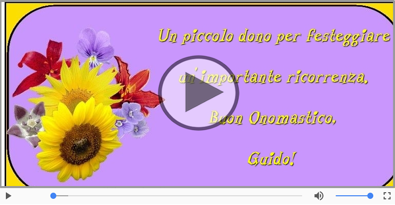Auguri Guido! Buon Onomastico!