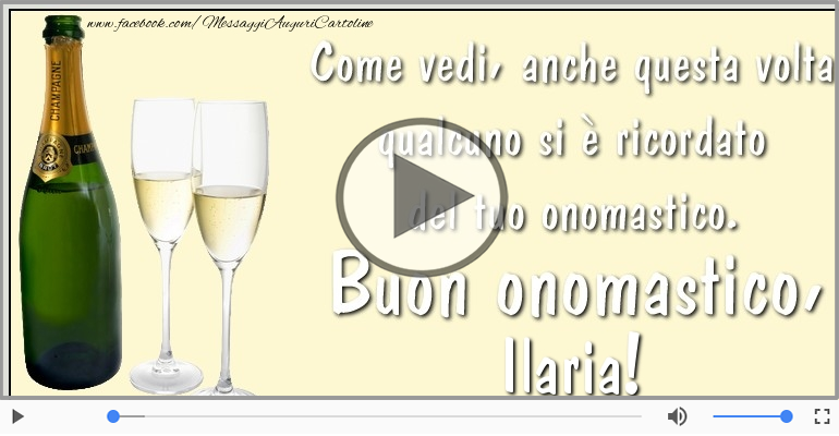 Auguri Ilaria! Buon Onomastico!