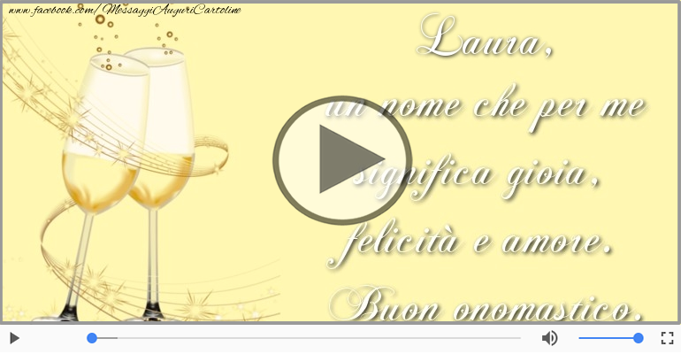 Tantissimi Auguri di Buon Onomastico Laura!