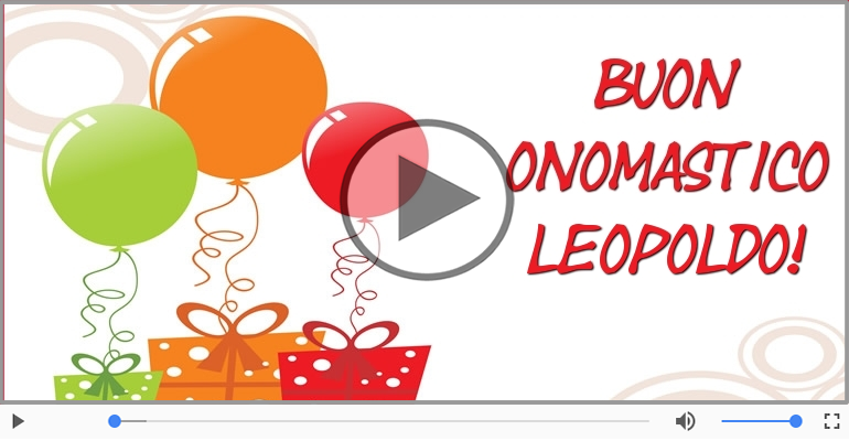 Buon Onomastico Leopoldo!