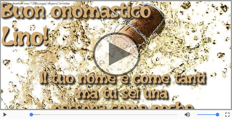 Tantissimi Auguri di Buon Onomastico Lino!