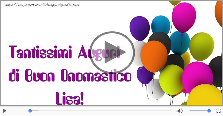 Buon Onomastico Lisa!