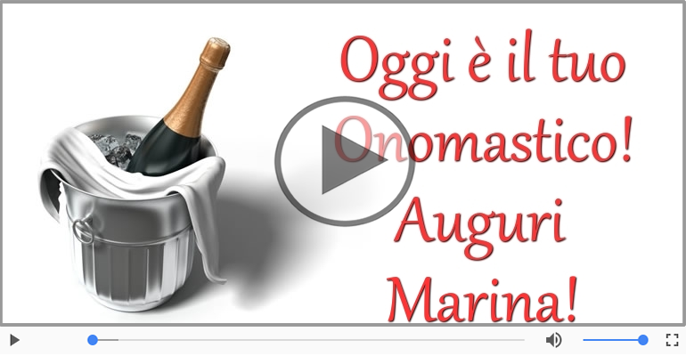 Tanti auguri di Buon Onomastico Marina!